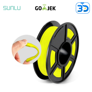 SUNLU 3D Filament Flexible TPU 95A Karet 1,75 mm Elastic Import USA	